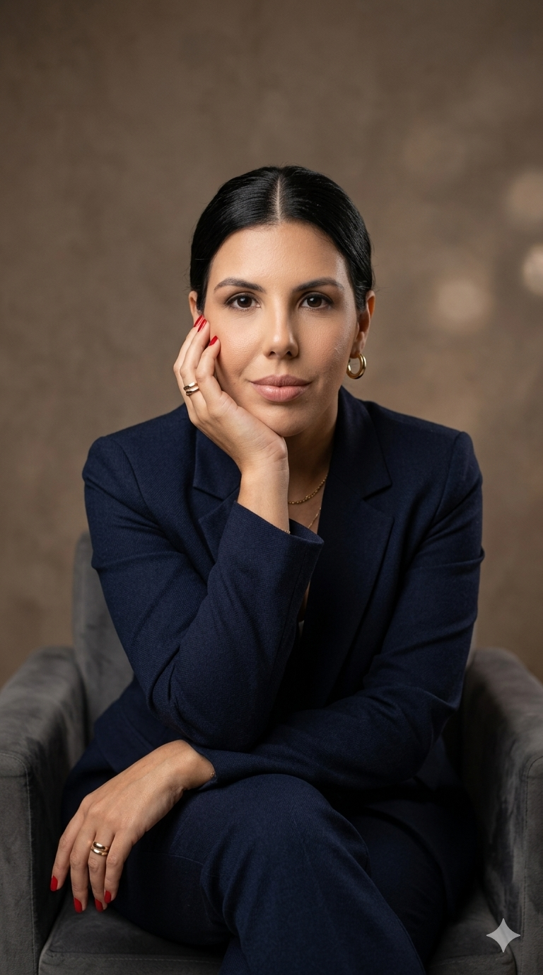 Dra. Nathália Soares, advogada de família e sucessões no Rio de Janeiro, em atendimento