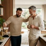 casal homoafetivo em casa representando o reconhecimento de união estável e direitos patrimoniais